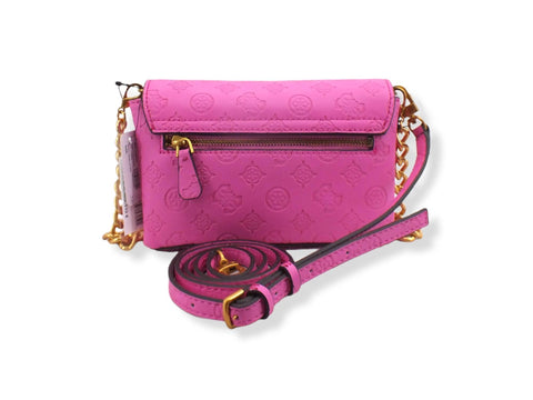 GUESS Borsa Tracolla Zanelle Mini Loghi Rilievo Vivid Rose Logo PA849278 - Sandrini Calzature e Abbigliamento