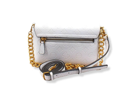 GUESS Borsa Tracolla Zanelle Mini Loghi Rilievo White Logo PA849278 - Sandrini Calzature e Abbigliamento