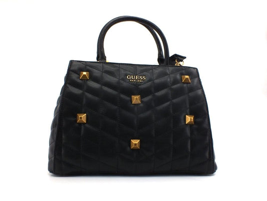 GUESS Brera Borsa Satchel Triple Borchie Black QB840406 - Sandrini Calzature e Abbigliamento