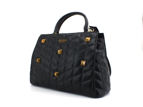 GUESS Brera Borsa Satchel Triple Borchie Black QB840406 - Sandrini Calzature e Abbigliamento