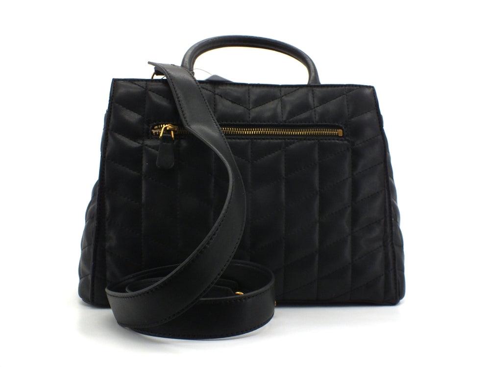 GUESS Brera Borsa Satchel Triple Borchie Black QB840406 - Sandrini Calzature e Abbigliamento