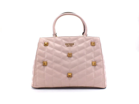 GUESS Brera Borsa Satchel Triple Borchie Rosa Almond QB840406 - Sandrini Calzature e Abbigliamento