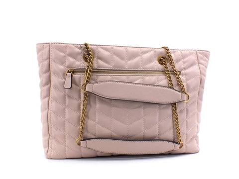 GUESS Brera Borsa Tote Shopping Borchie Rosa Almond QB840423 - Sandrini Calzature e Abbigliamento
