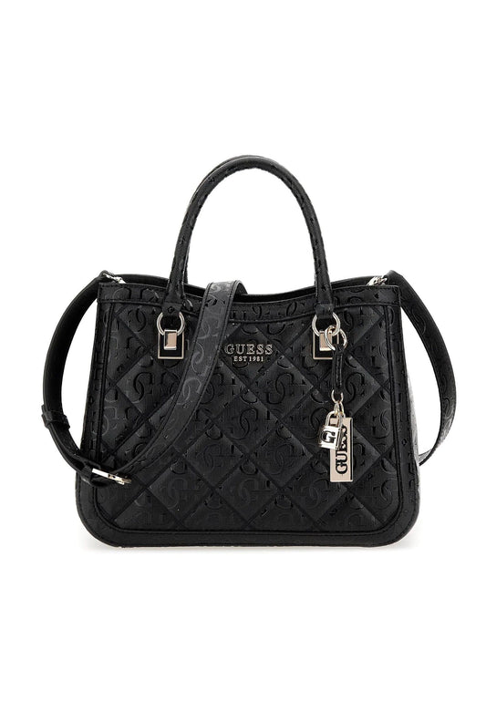 GUESS Caddie Borsa Girlfriend Satchel Black GG878306 - Sandrini Calzature e Abbigliamento