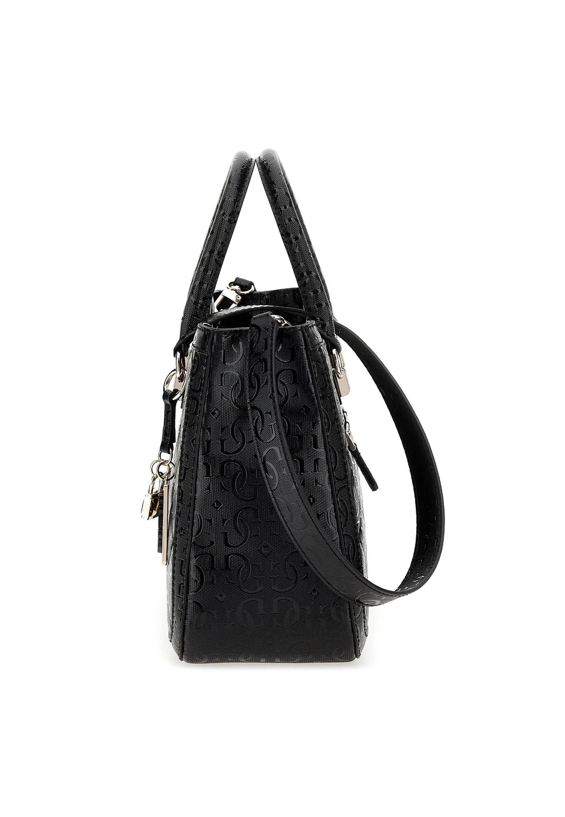 GUESS Caddie Borsa Girlfriend Satchel Black GG878306 - Sandrini Calzature e Abbigliamento