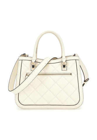 GUESS Caddie Borsa Girlfriend Satchel Stone Bianco GG878306 - Sandrini Calzature e Abbigliamento