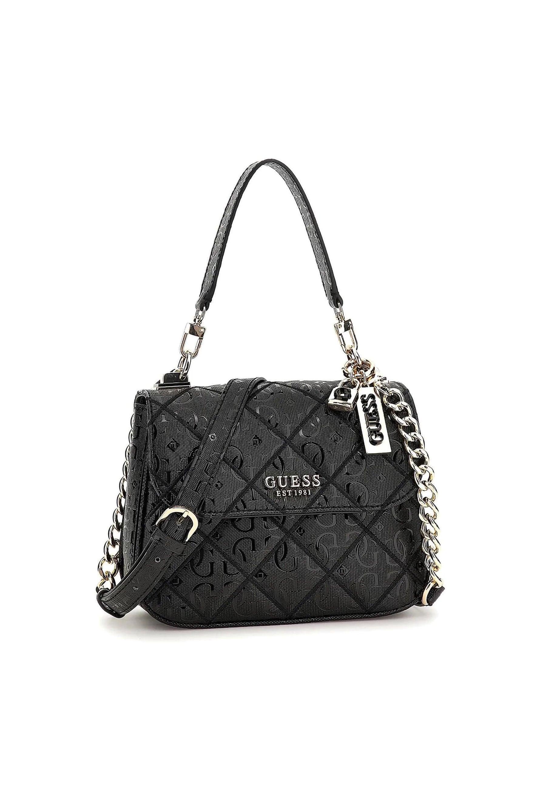 GUESS Caddie Borsa Top Handle Black GG878319 - Sandrini Calzature e Abbigliamento