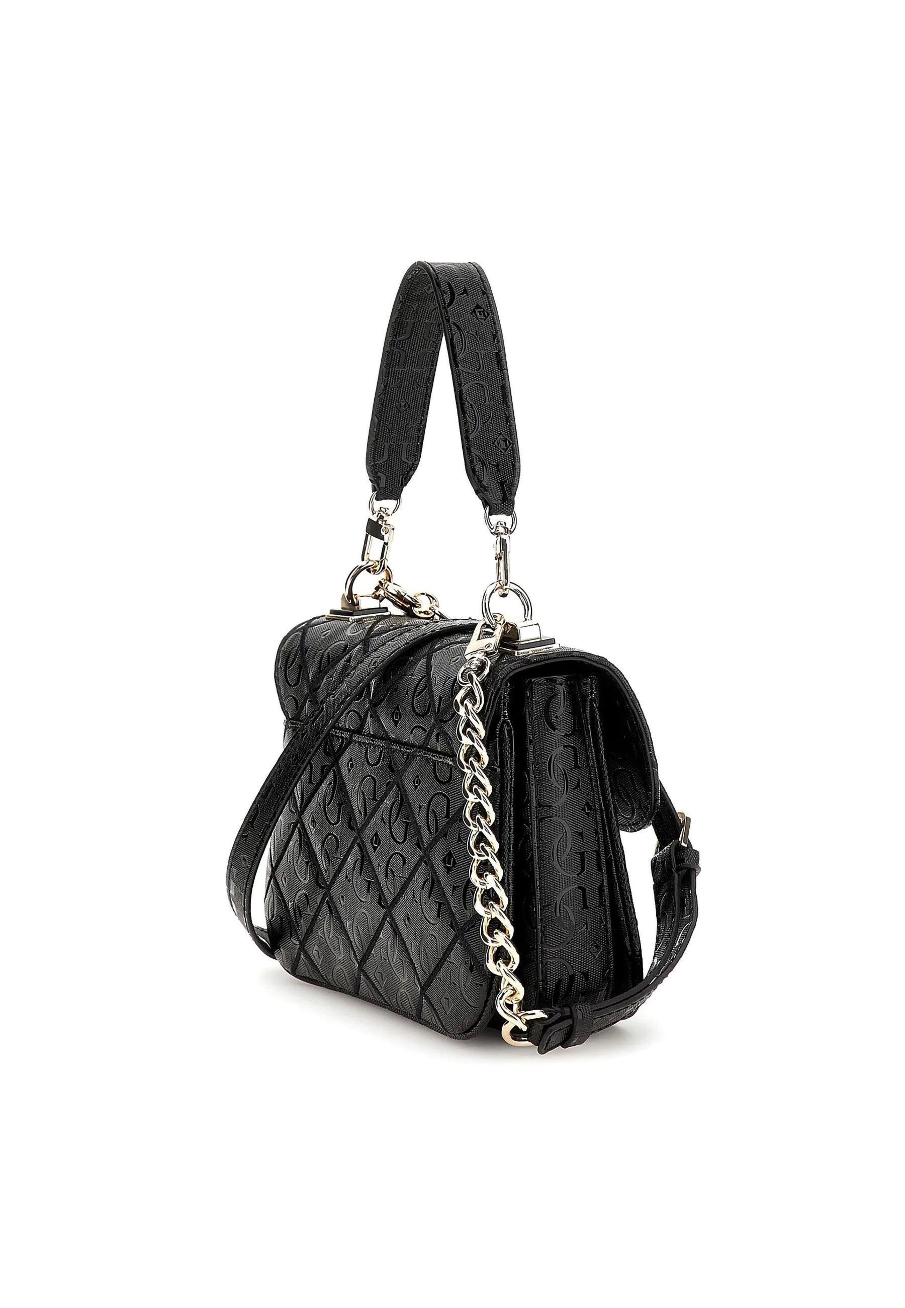 GUESS Caddie Borsa Top Handle Black GG878319 - Sandrini Calzature e Abbigliamento