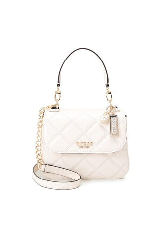 GUESS Caddie Borsa Top Handle Stone Bianco GG878319 - Sandrini Calzature e Abbigliamento