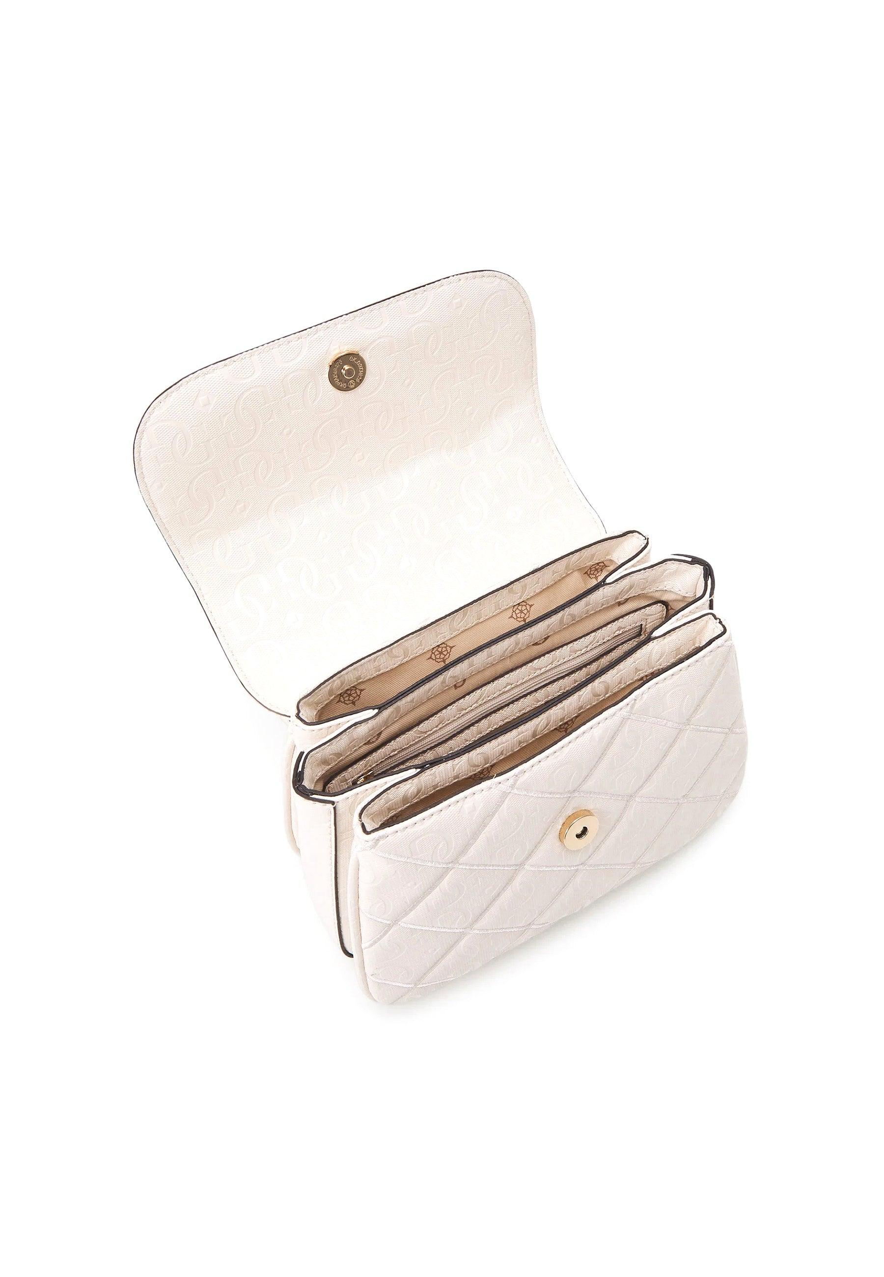 GUESS Caddie Borsa Top Handle Stone Bianco GG878319 - Sandrini Calzature e Abbigliamento