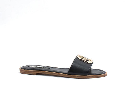 GUESS Ciabatta Fascia Logo Metal Black FL6BOTLEA19 - Sandrini Calzature e Abbigliamento