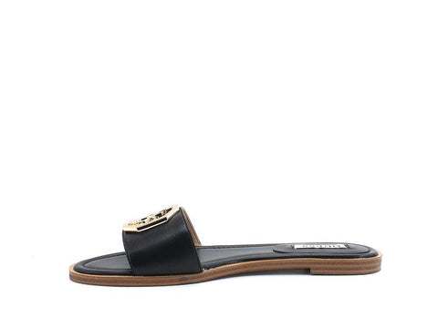 GUESS Ciabatta Fascia Logo Metal Black FL6BOTLEA19 - Sandrini Calzature e Abbigliamento