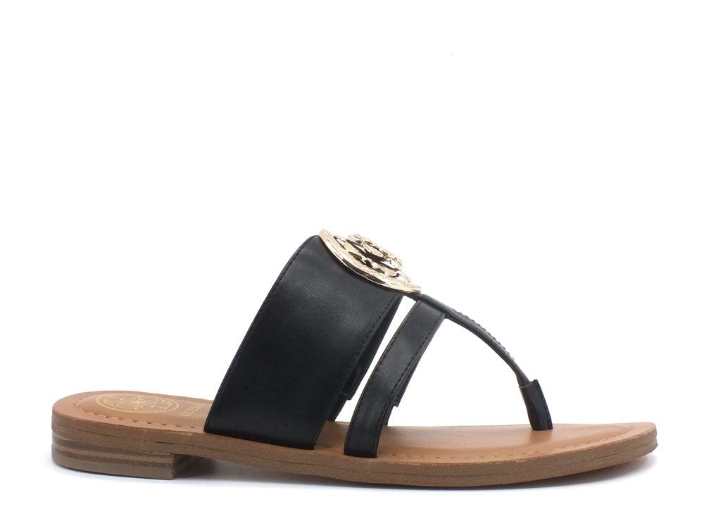 GUESS Ciabatta Infradito Logo Black FL6GEAELE21 - Sandrini Calzature e Abbigliamento