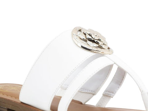 GUESS Ciabatta Infradito Logo White FL6GEAELE21 - Sandrini Calzature e Abbigliamento