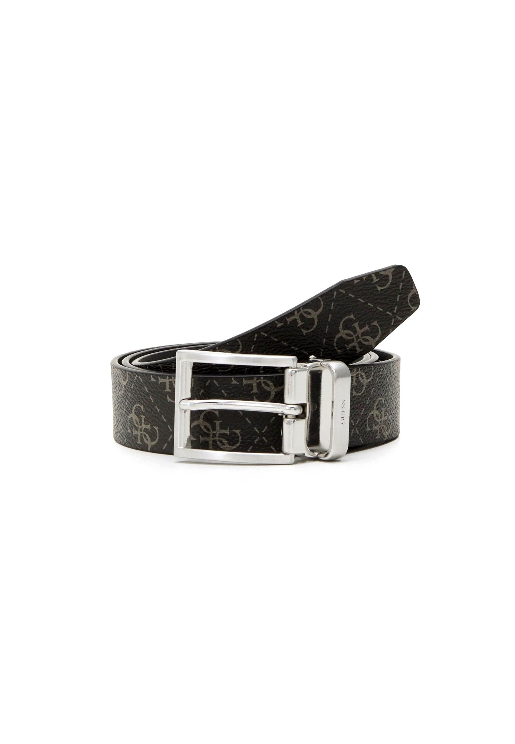 GUESS Cintura Loghi Uomo Dark Black BM7541LEA35 - Sandrini Calzature e Abbigliamento