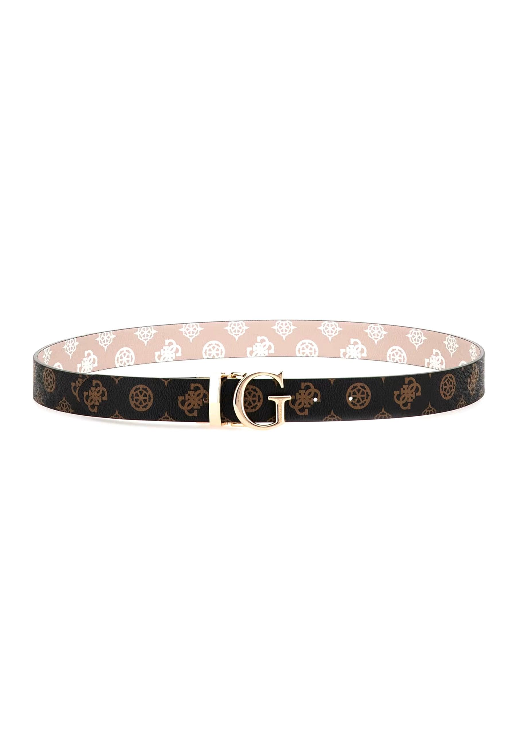 GUESS Cintura Donna In Ecopelle Rosa - Larghezza 3 Cm, Double Face, Modello BW7811VIN30, Autunno Inverno