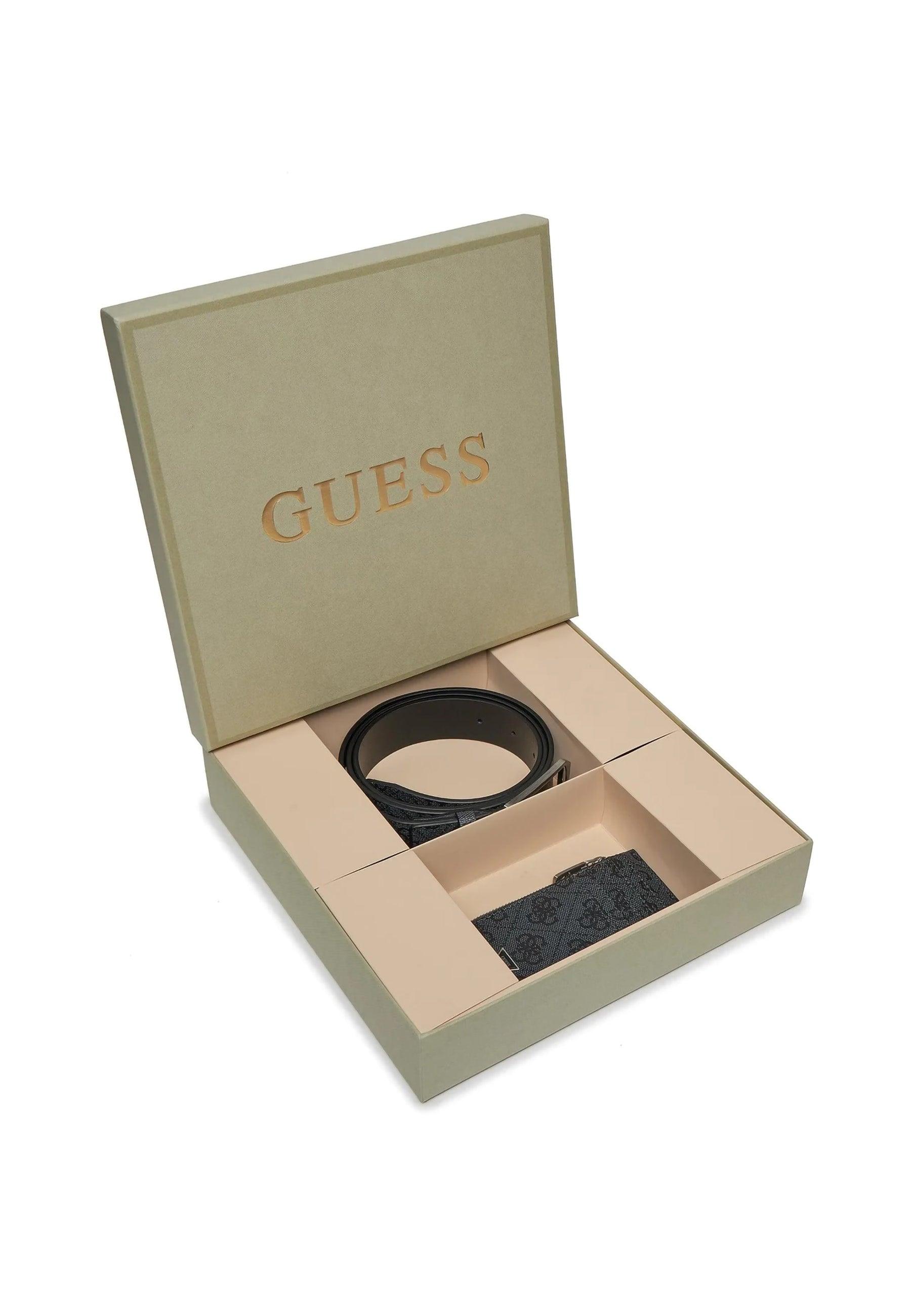 GUESS Cofanetto Cintura Portafoglio Uomo Black GFBOXMP3305 - Sandrini Calzature e Abbigliamento