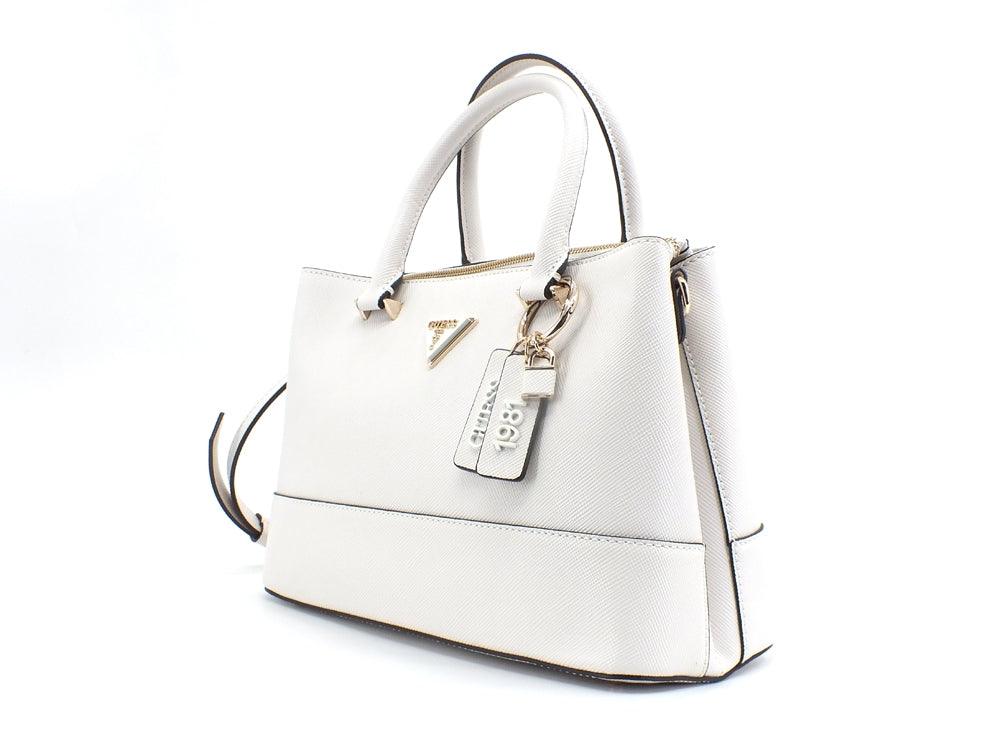 GUESS Cordelia Borsa Satchel Luxury Ivory VG813006 - Sandrini Calzature e Abbigliamento