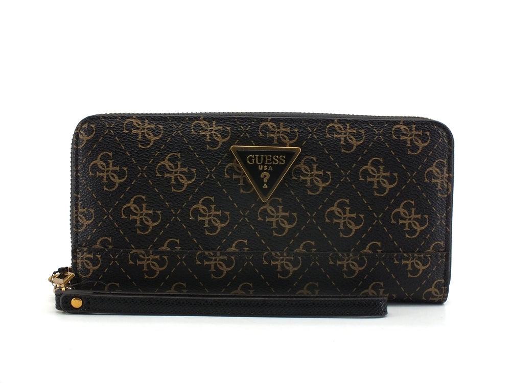 GUESS Cordelia Logo Slg Portafoglio Zip Around Brown Logo QB837746 - Sandrini Calzature e Abbigliamento
