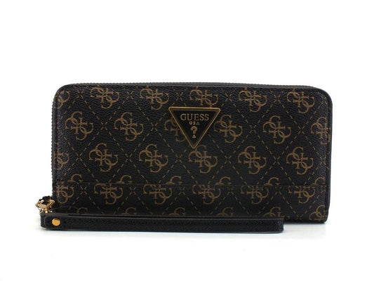 GUESS Cordelia Logo Slg Portafoglio Zip Around Brown Logo QB837746 - Sandrini Calzature e Abbigliamento