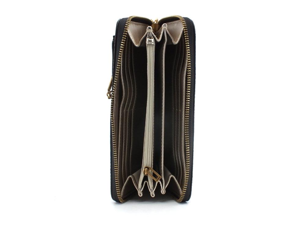 GUESS Cordelia Logo Slg Portafoglio Zip Around Brown Logo QB837746 - Sandrini Calzature e Abbigliamento