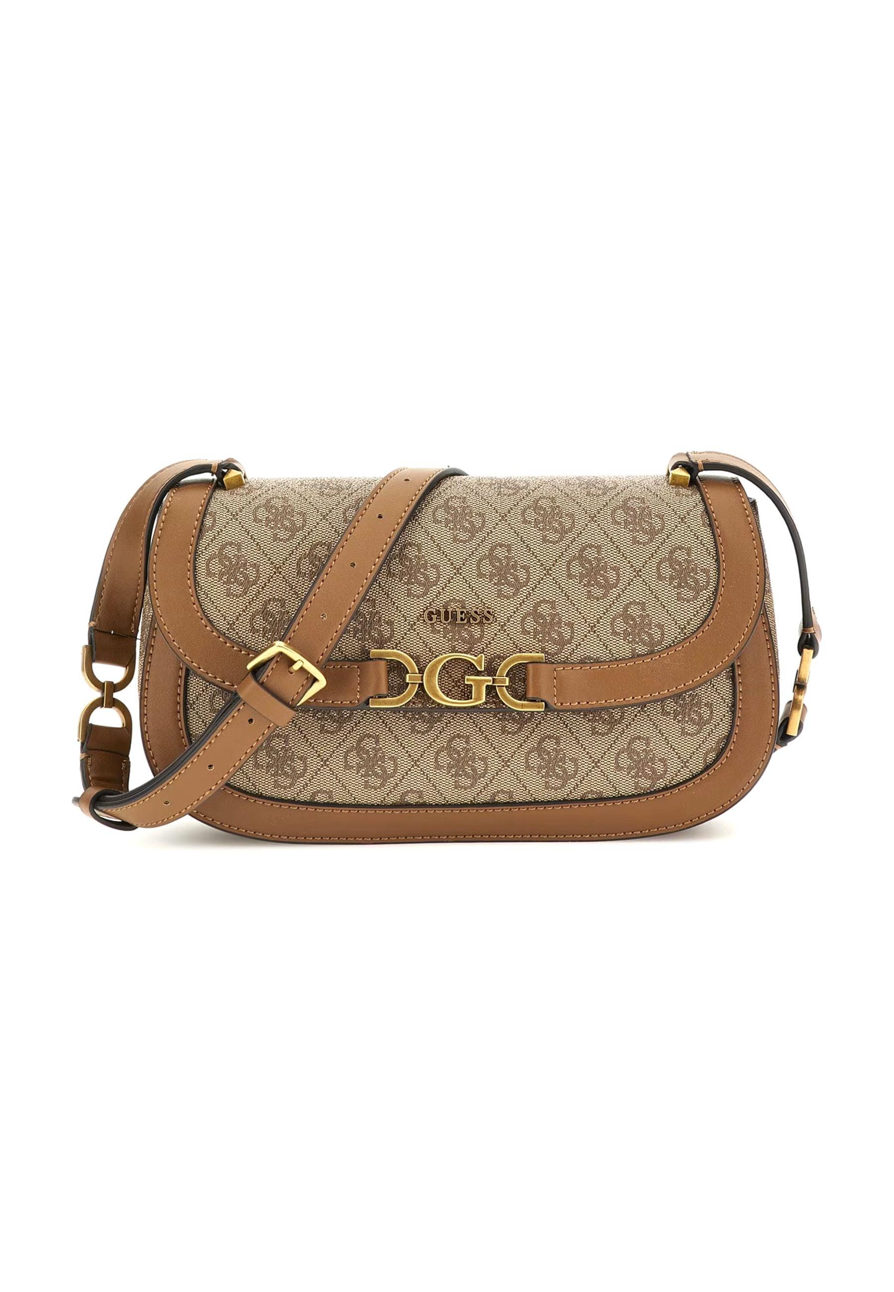 GUESS Dagan Tracolla Crossbody Latte Logo SB920220 - Sandrini Calzature e Abbigliamento