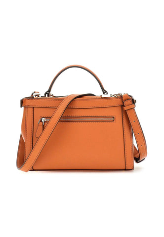 GUESS Eco Angy Borsa Socety Satchel Cognac EVG896505 - Sandrini Calzature e Abbigliamento
