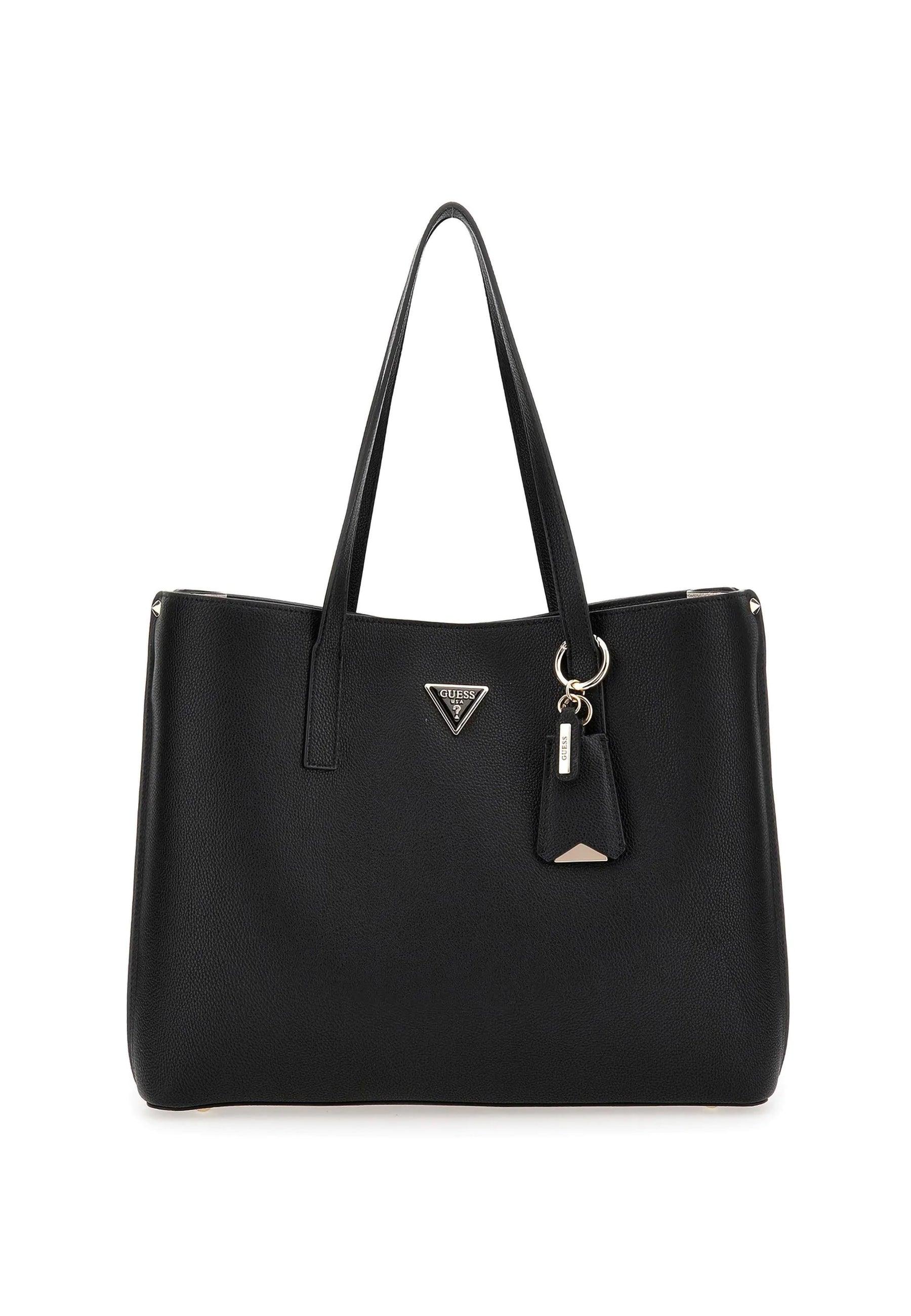 GUESS Eco Angy Borsa Socety Tote Black EVG896523 - Sandrini Calzature e Abbigliamento