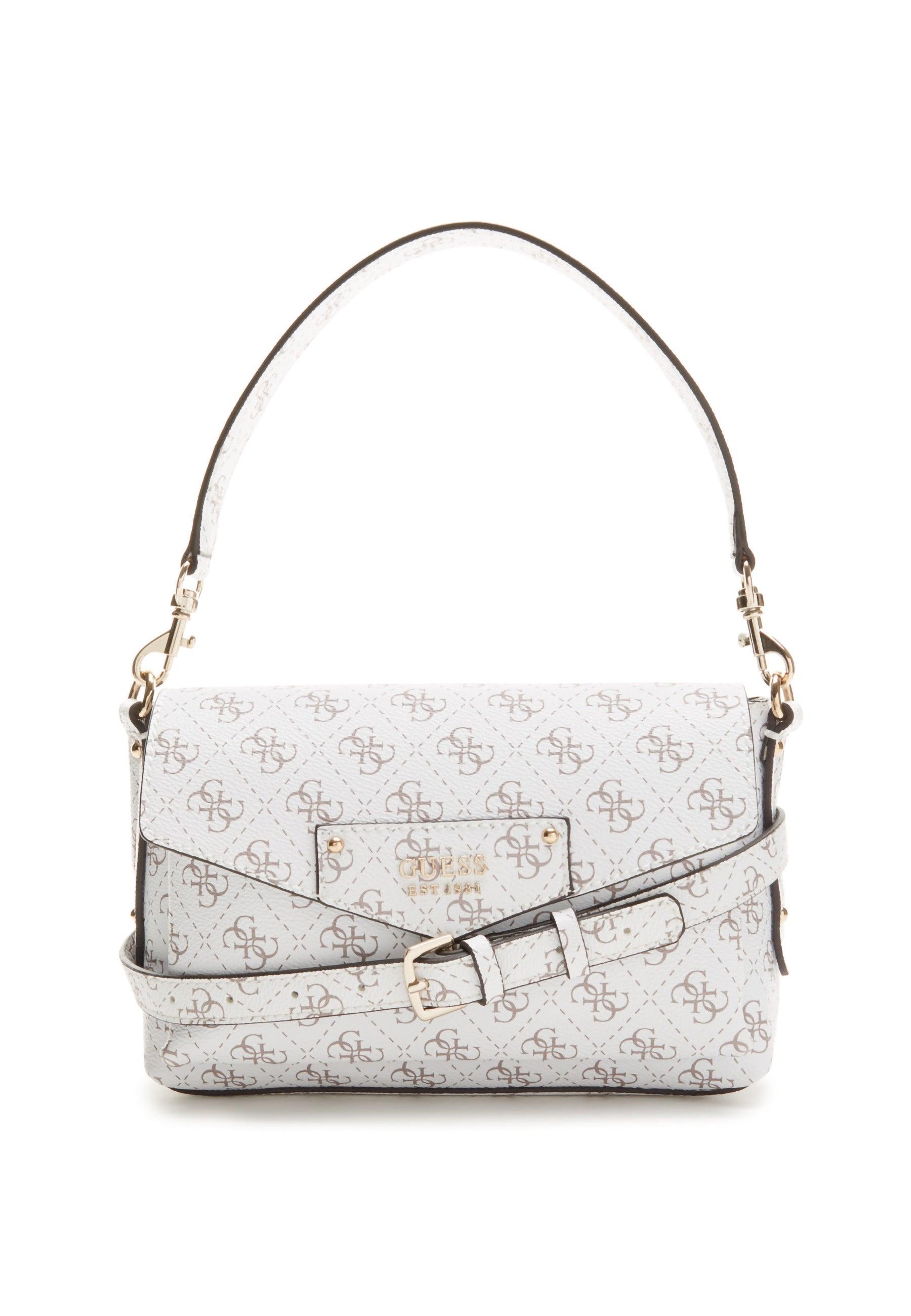 GUESS Eco Brenton Borsa Shoulder White Logo ESG839019 - Sandrini Calzature e Abbigliamento