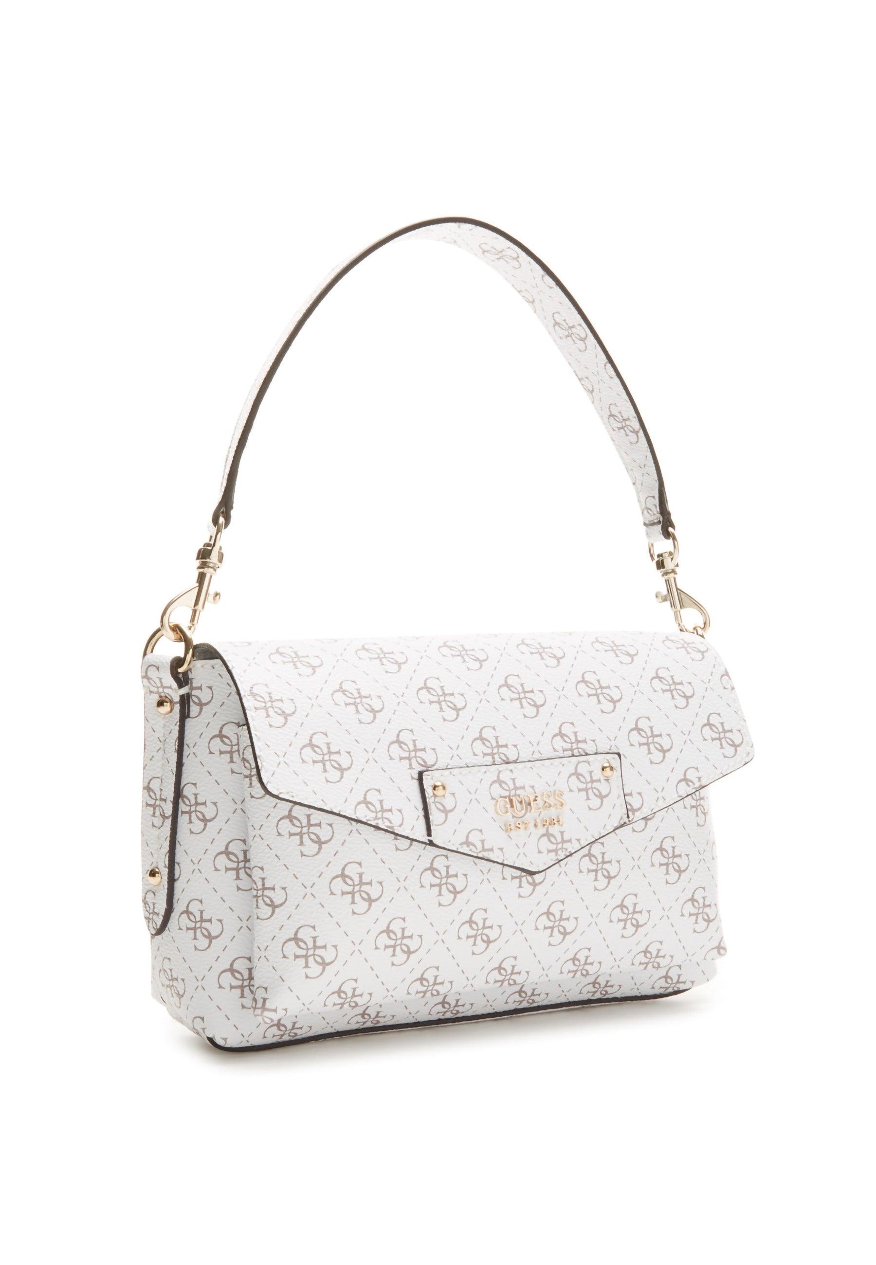 GUESS Eco Brenton Borsa Shoulder White Logo ESG839019 - Sandrini Calzature e Abbigliamento