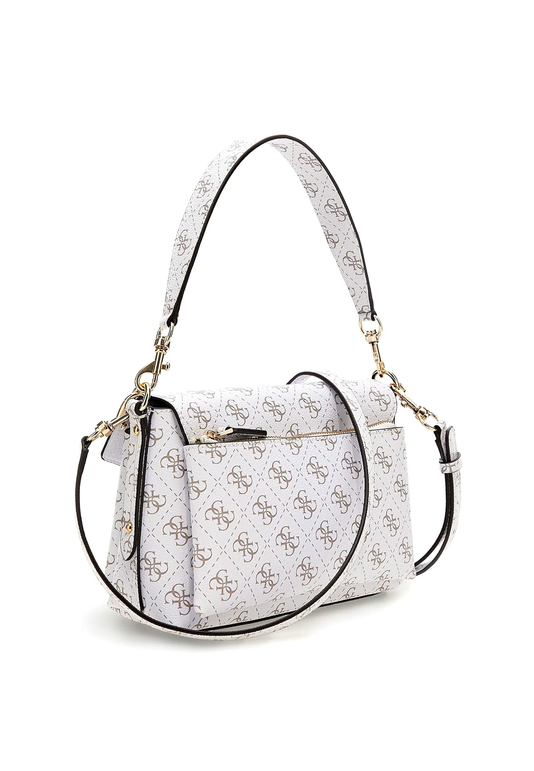 GUESS Eco Brenton Borsa Shoulder White Logo ESG839019 - Sandrini Calzature e Abbigliamento