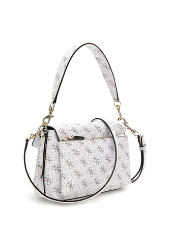 GUESS Eco Brenton Borsa Shoulder White Logo ESG839019 - Sandrini Calzature e Abbigliamento