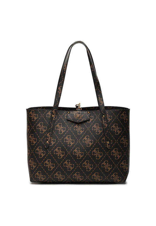 GUESS Eco Brenton Borsa Tote Con Pochette Brown Logo ESO839023 - Sandrini Calzature e Abbigliamento