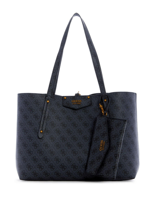 GUESS Eco Brenton Borsa Tote Con Pochette Grigio Coal Logo ESB839023 - Sandrini Calzature e Abbigliamento