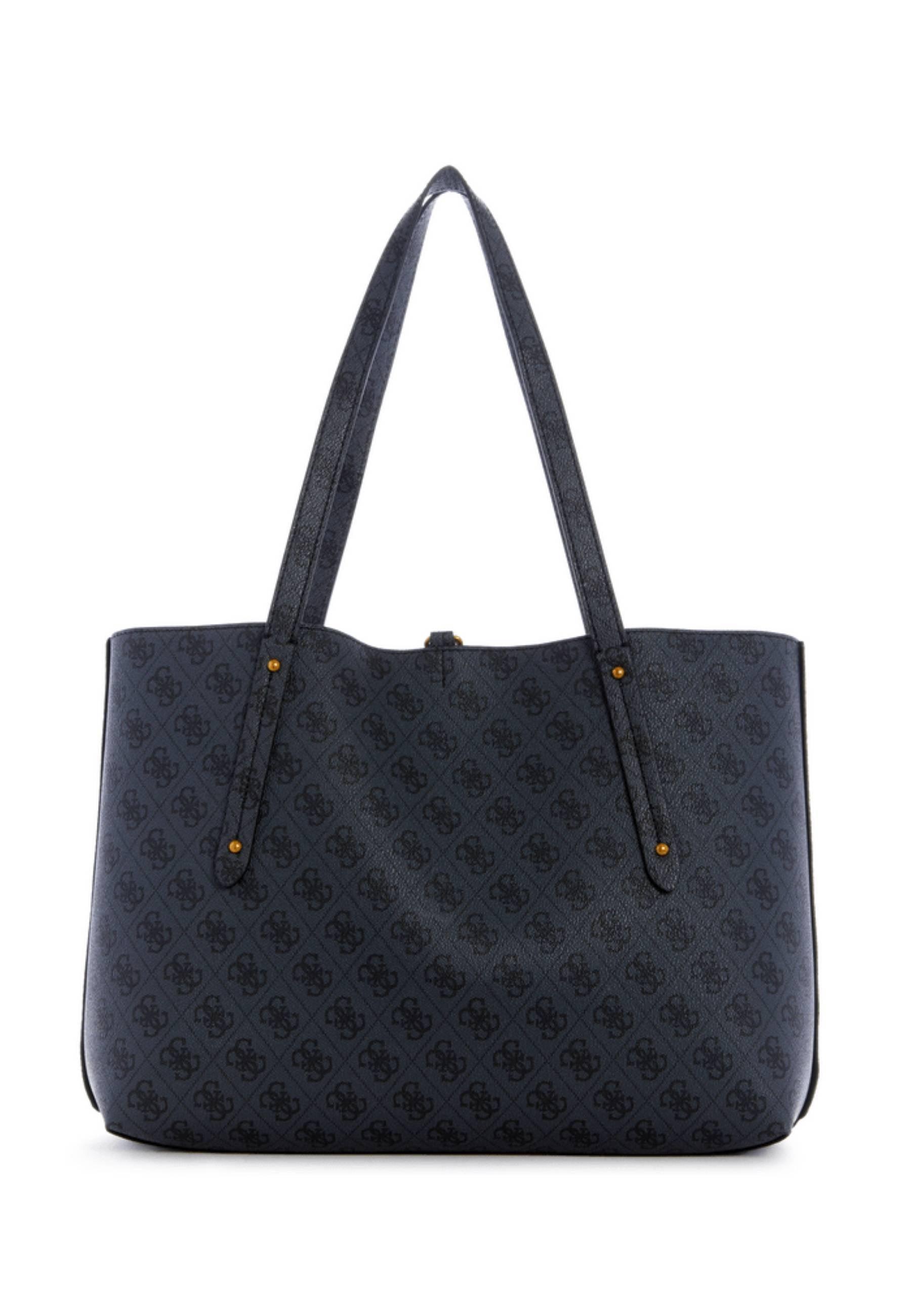 GUESS Eco Brenton Borsa Tote Con Pochette Grigio Coal Logo ESB839023 - Sandrini Calzature e Abbigliamento