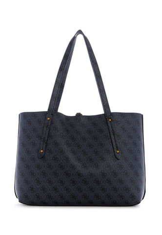 GUESS Eco Brenton Borsa Tote Con Pochette Grigio Coal Logo ESB839023 - Sandrini Calzature e Abbigliamento