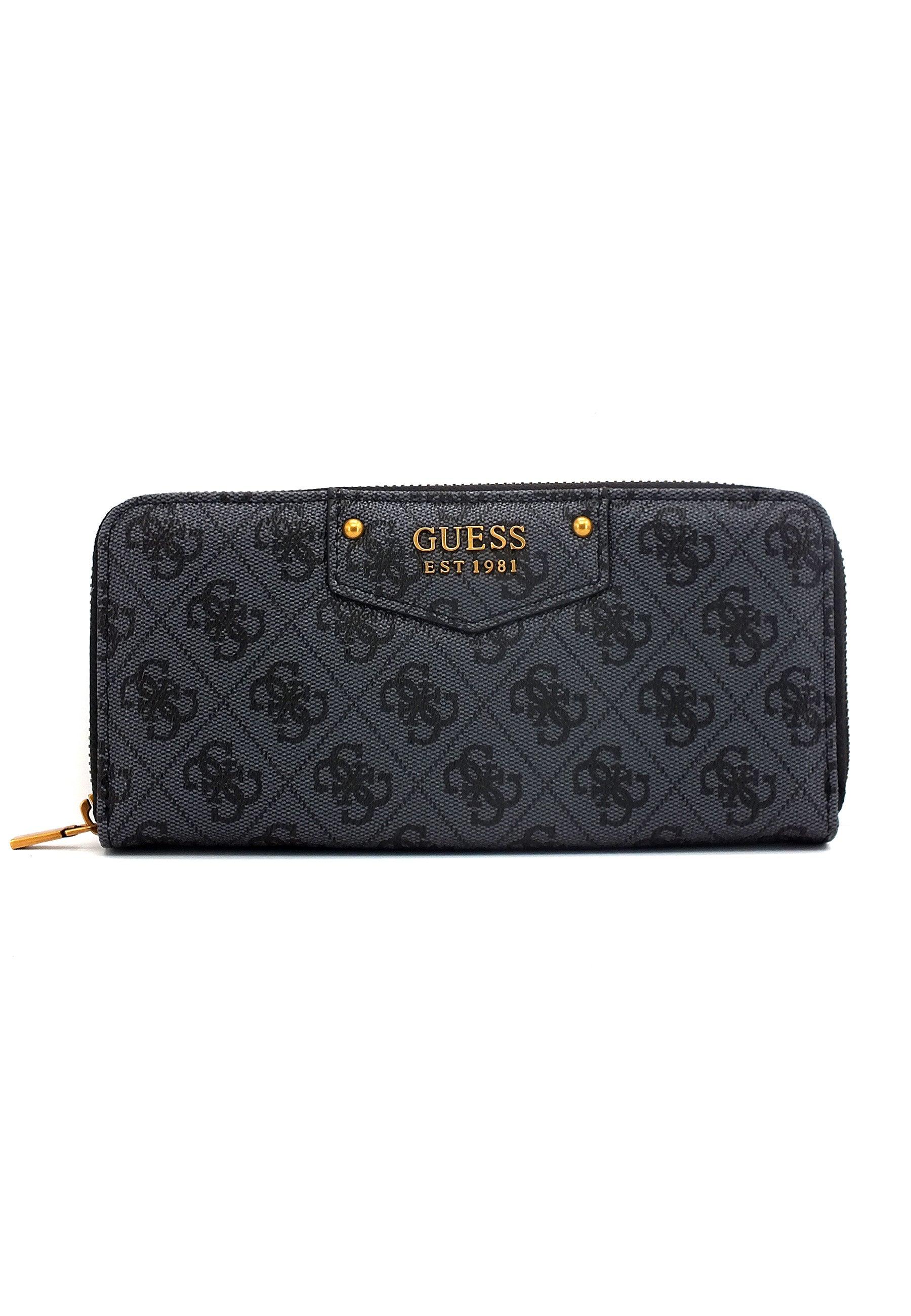 GUESS Eco Brenton Portafoglio Donna Grigio Coal Logo ESB839046 - Sandrini Calzature e Abbigliamento