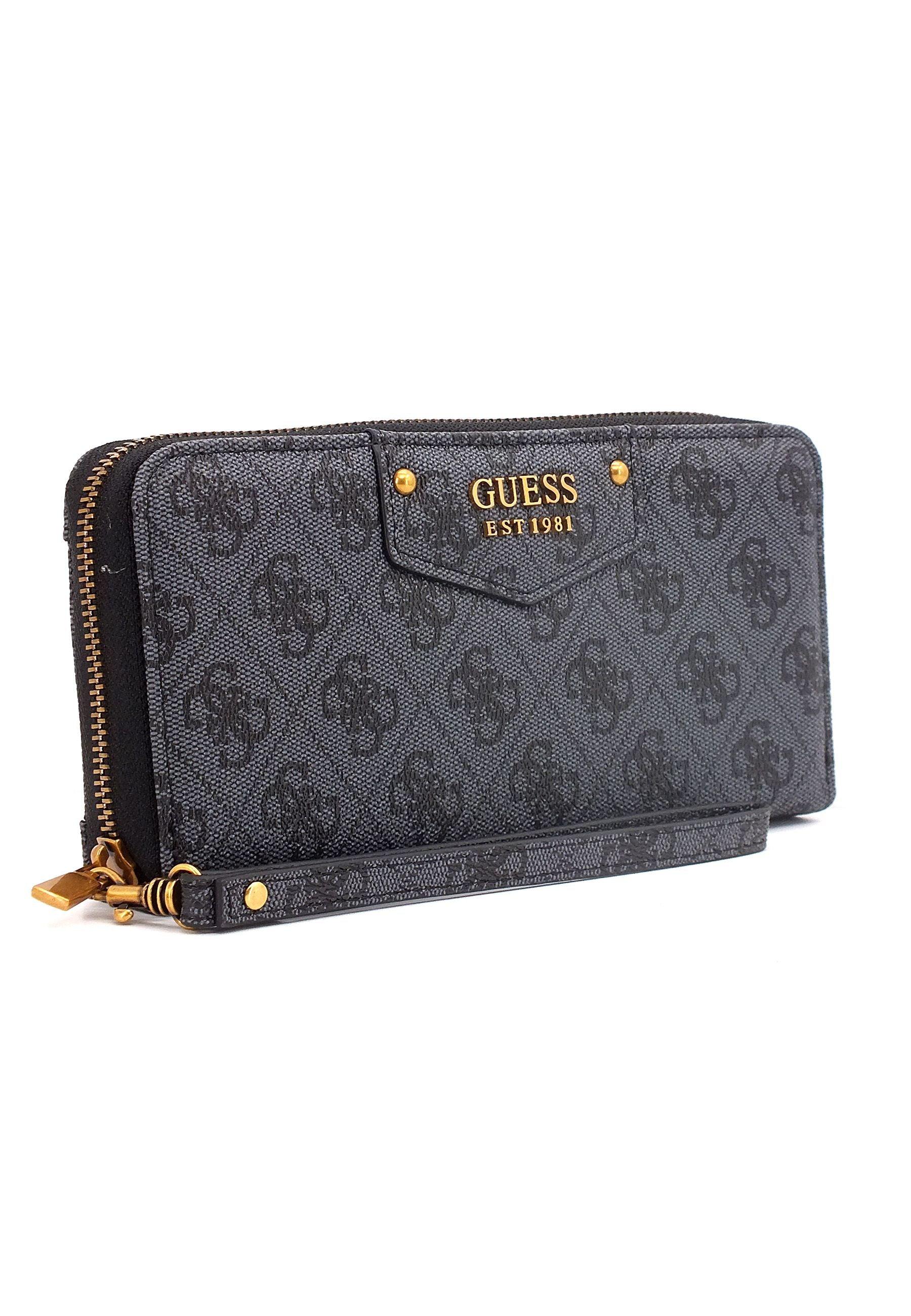 GUESS Eco Brenton Portafoglio Donna Grigio Coal Logo ESB839046 - Sandrini Calzature e Abbigliamento