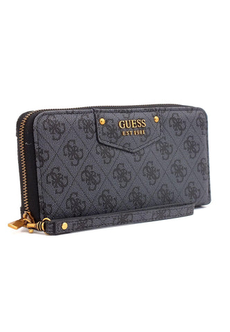 GUESS Eco Brenton Portafoglio Donna Grigio Coal Logo ESB839046 - Sandrini Calzature e Abbigliamento
