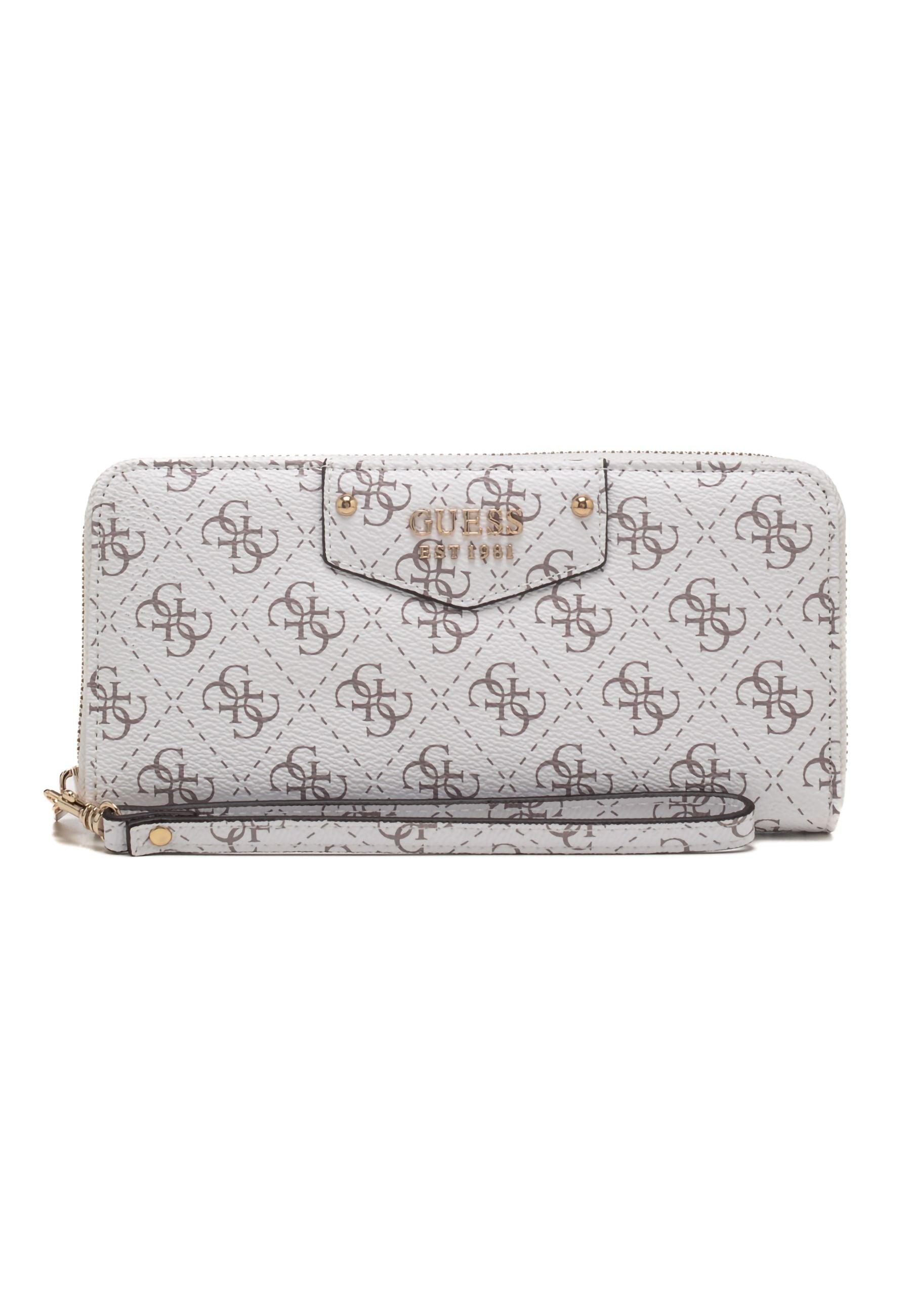 GUESS Eco Brenton Portafoglio Donna White Logo ESG839046 - Sandrini Calzature e Abbigliamento