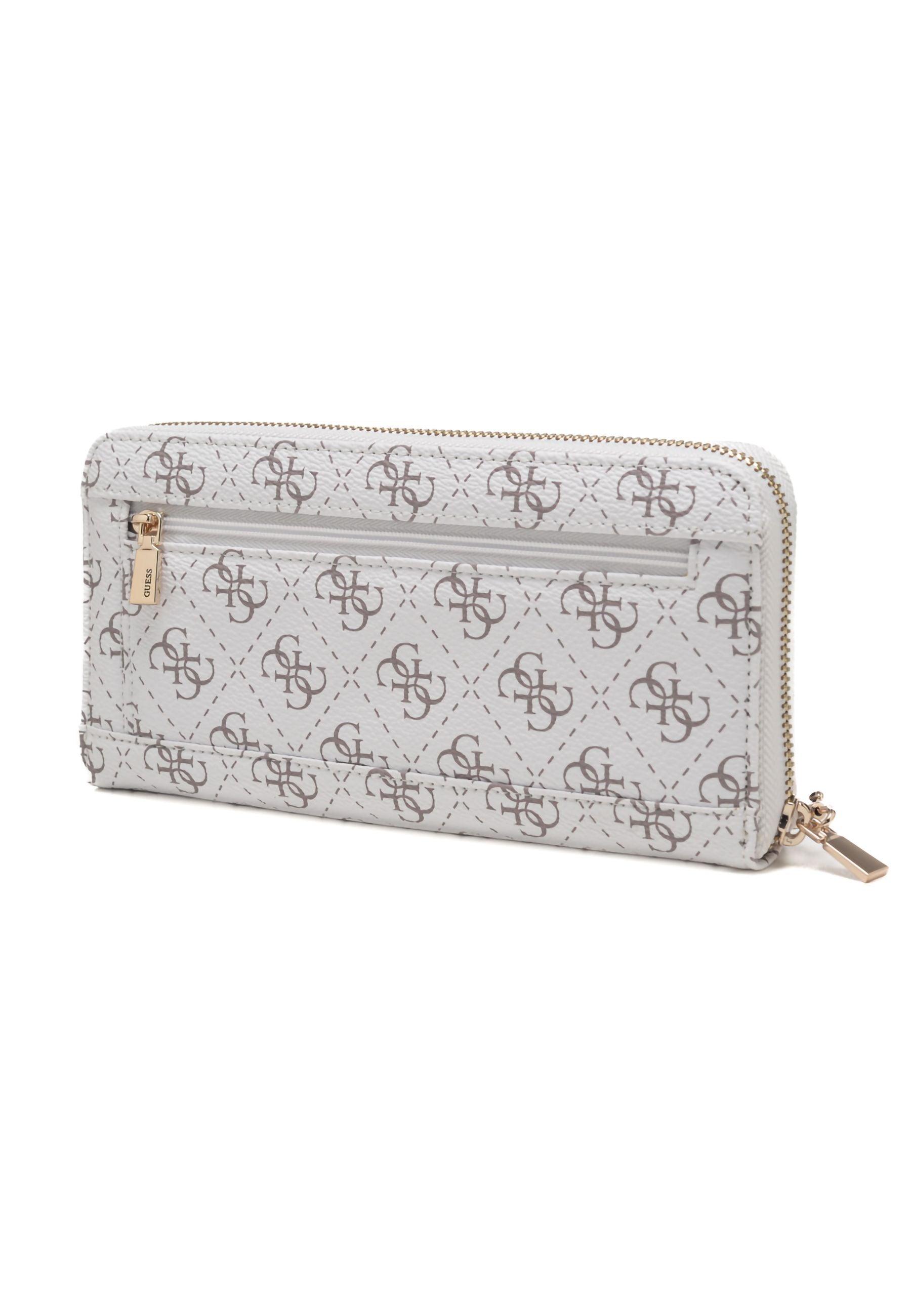 GUESS Eco Brenton Portafoglio Donna White Logo ESG839046 - Sandrini Calzature e Abbigliamento