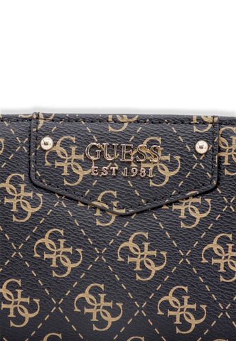 GUESS Eco Brenton Portafoglio Large Donna Brown Logo ESG839046 - Sandrini Calzature e Abbigliamento