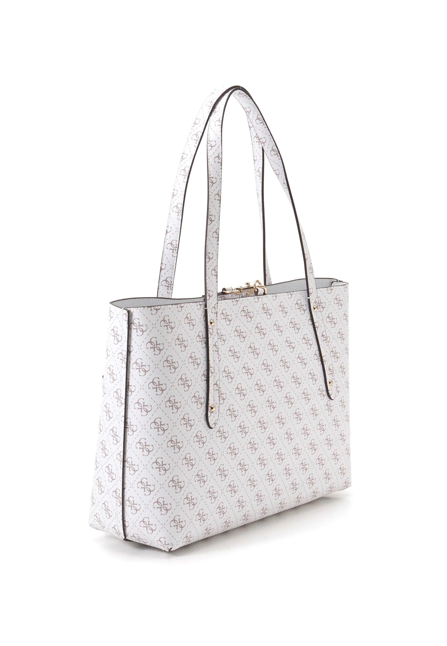 GUESS Eco Brenton Tote Con Pochette White Logo ESG839023 - Sandrini Calzature e Abbigliamento