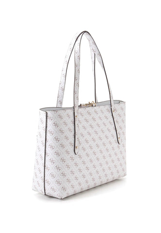 GUESS Eco Brenton Tote Con Pochette White Logo ESG839023 - Sandrini Calzature e Abbigliamento