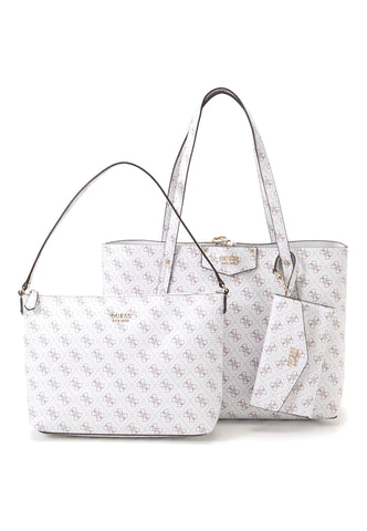 GUESS Eco Brenton Tote Con Pochette White Logo ESG839023 - Sandrini Calzature e Abbigliamento