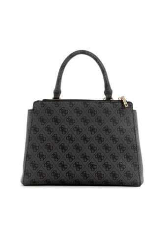 GUESS Eco Elements Borsa Girlfriend Satchel Coal Logo EBG876706 - Sandrini Calzature e Abbigliamento