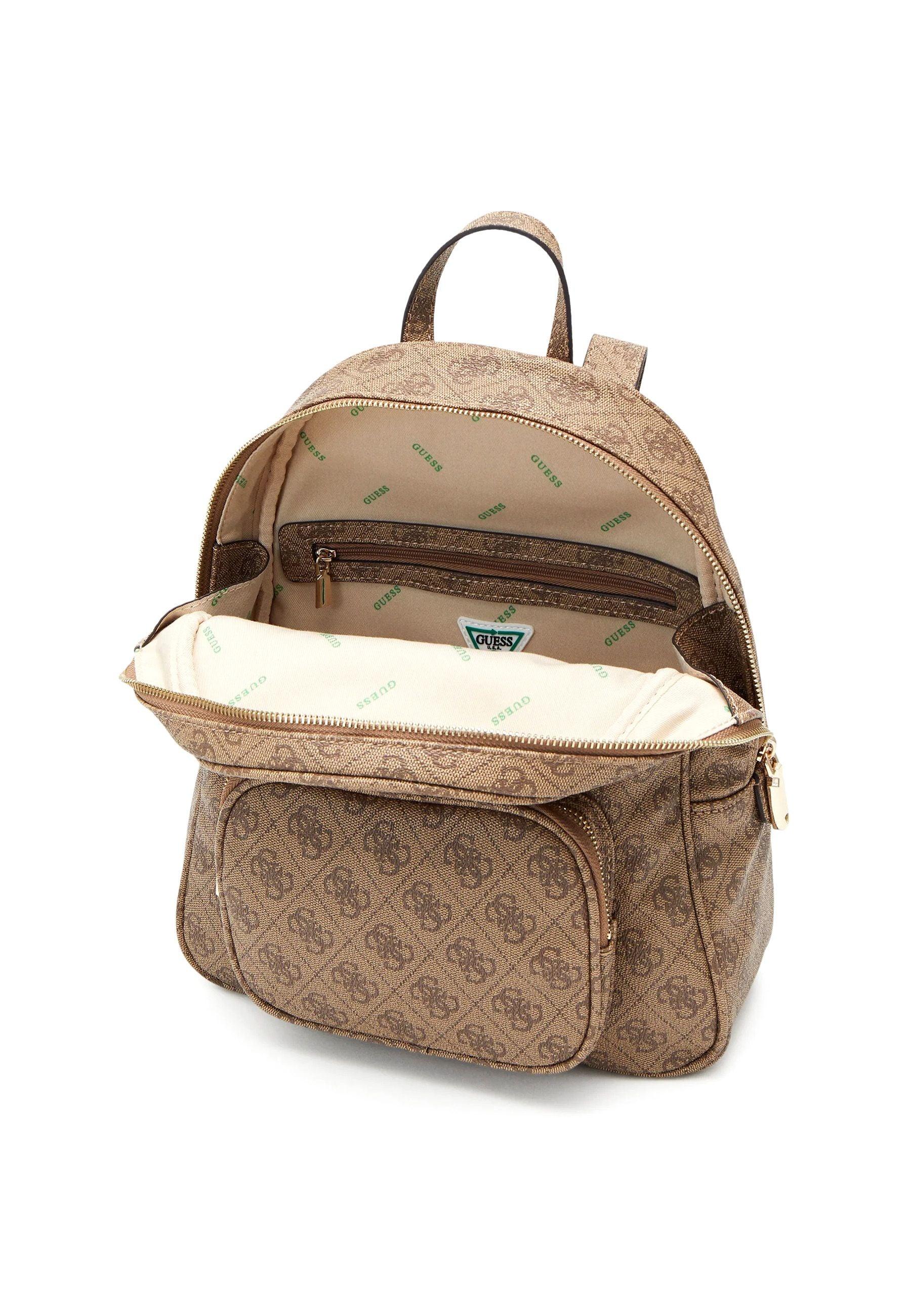 GUESS Eco Elements Zaino Donna Latte Logo EBG876733 - Sandrini Calzature e Abbigliamento