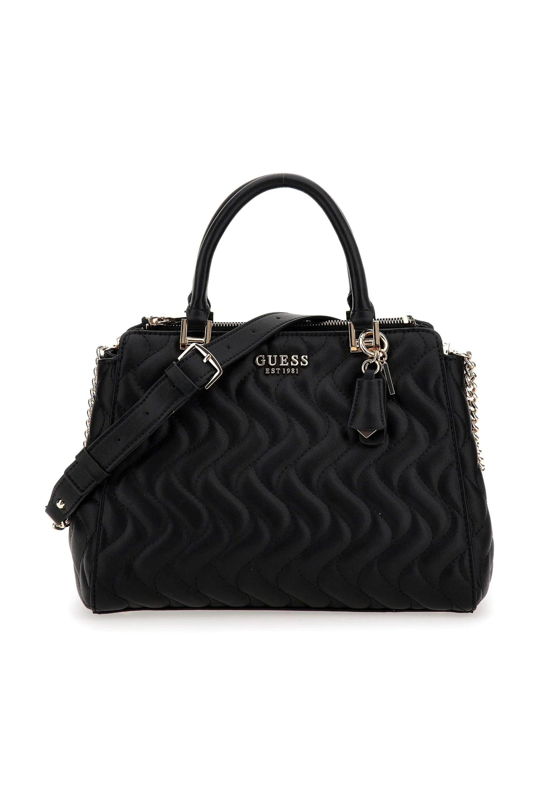 GUESS Eco Mai Borsa Socety Satchel Black EQG896906 - Sandrini Calzature e Abbigliamento