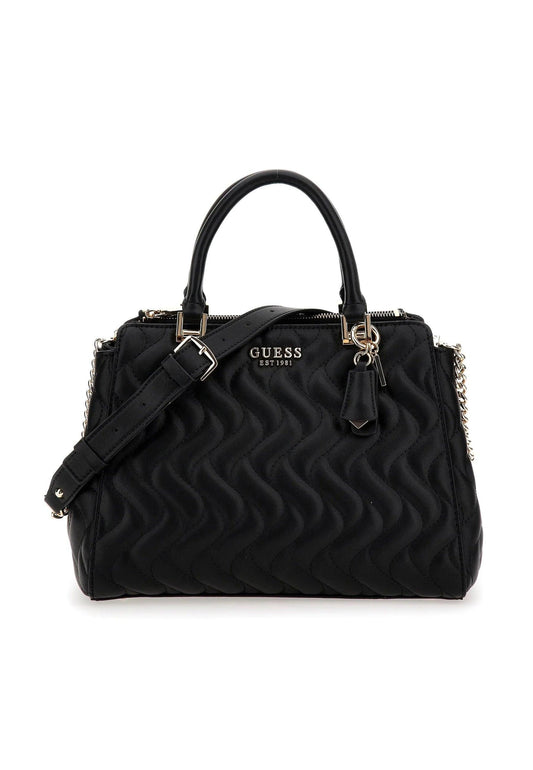 GUESS Eco Mai Borsa Socety Satchel Black EQG896906 - Sandrini Calzature e Abbigliamento