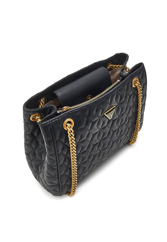 GUESS Elenia Borsa Girlfriend Carryall Black QB867723 - Sandrini Calzature e Abbigliamento